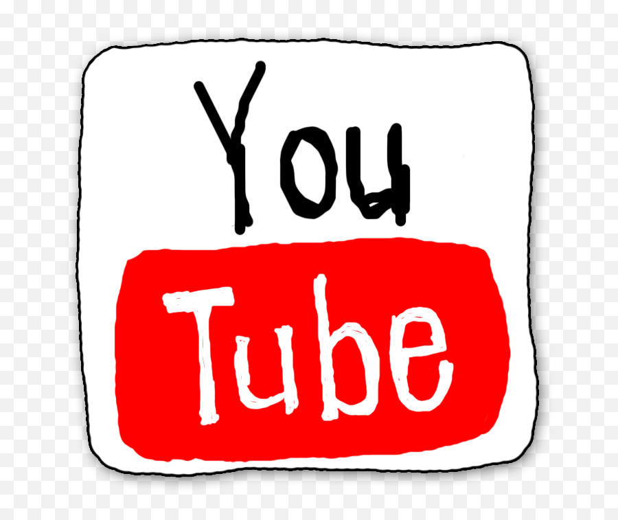 Youtube Logo Drawn Png Transparent - Icon Youtube Art Png Emoji,Youtube Logo Png