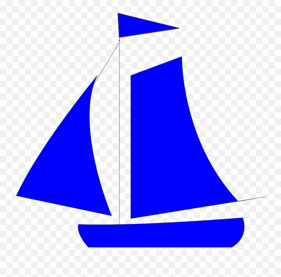 Blue Sail Boat Svg Vector Blue Sail Boat Clip Art - Svg Clipart Clip Art Blue Boat Emoji,Boat Clipart