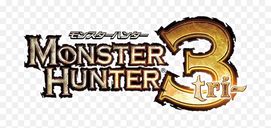 Monster Hunter Tri - Monster Hunter 3 Logo Png Emoji,Monster Hunter World Logo