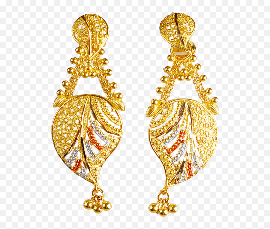 Calcutta Design Gold Earrings Png Image - Jewelry Gold Earrings Png Emoji,Png Jewellers