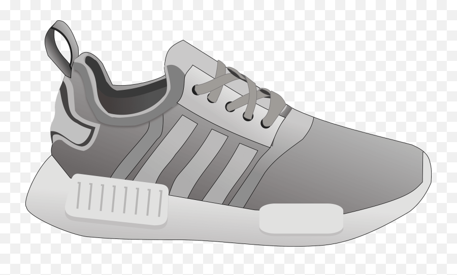 Gray Tennis Shoe Clipart Free Download Transparent Png - Shoes Transparent Clipart Emoji,Shoes Transparent Background
