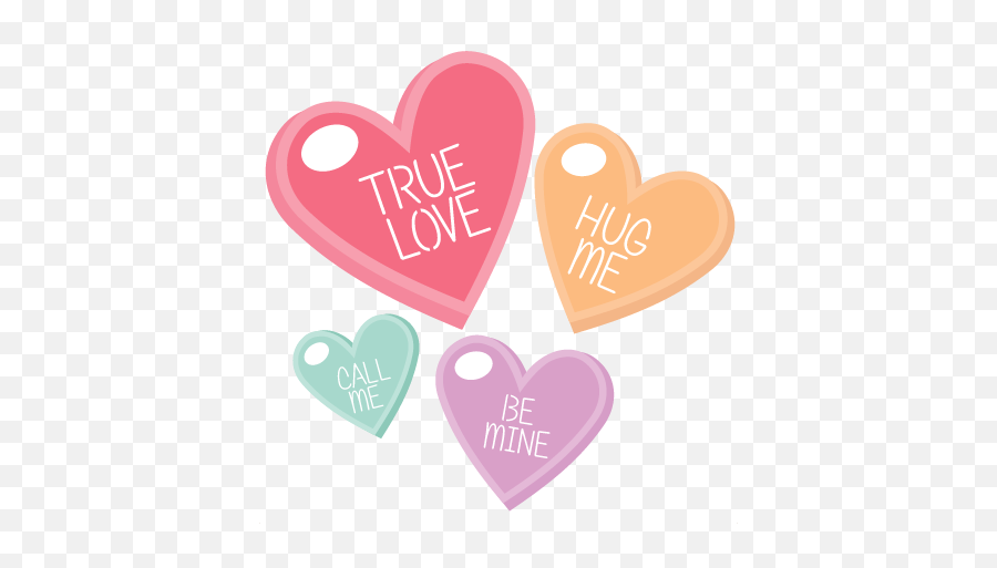 Candy Hearts Cliparts Png Images - Candy Hearts Clipart No Background Emoji,Candy Heart Clipart