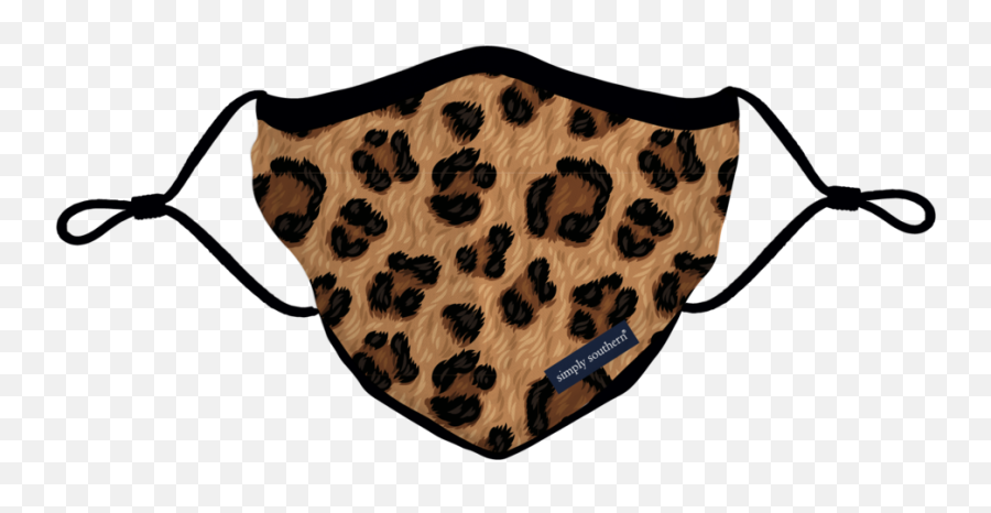 Leopard Face Mask - Simply Southern Damask Mask Emoji,Ivory Ella Logo
