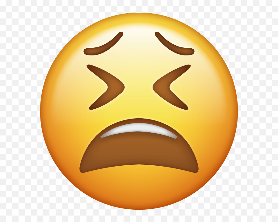 Download Weary Iphone Emoji Image - Tired Emoji Png Clipart Iphone Emoji Png,Angel Emoji Png