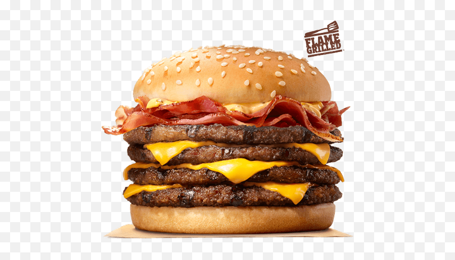 Download King Whopper Hamburger Bacon Cheeseburger Big Hq - Stacker Burger King Emoji,Hamburger Transparent Background