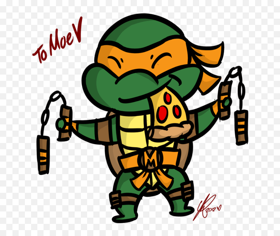 Michelangelo Ninja Turtle Drawing - Michelangelo Ninja Turtle Drawings Emoji,Ninja Turtle Clipart