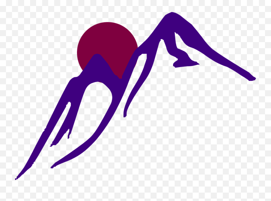 Mountain Sunrise 2 Clip Art At Clker - Purple Mountain Clipart Emoji,Sun Rise Clipart