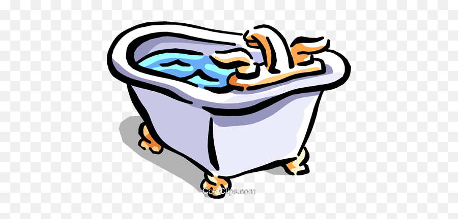 Bath Tub Royalty Free Vector Clip Art - Bathtub Emoji,Bath Tub Clipart
