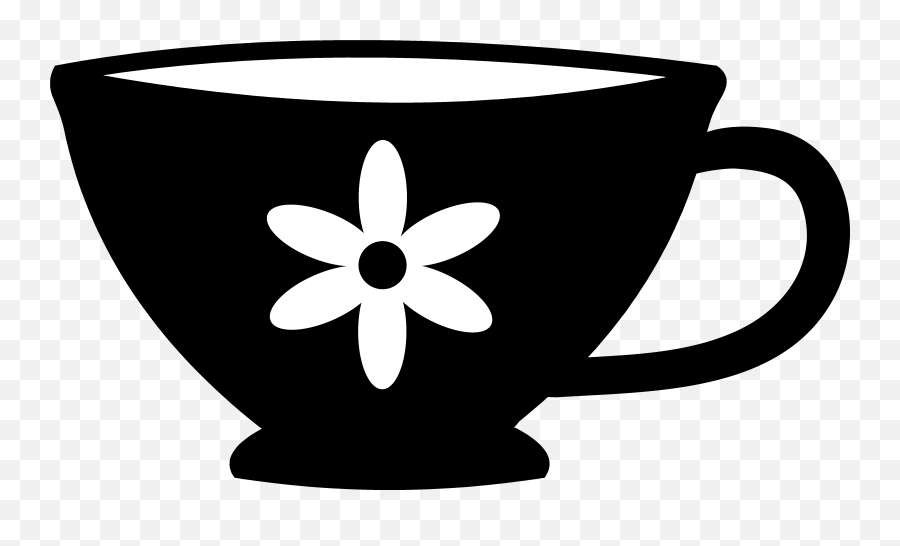 Silhouette Tea Cup Clipart - Silhouette Tea Cup Clipart Emoji,Tea Clipart