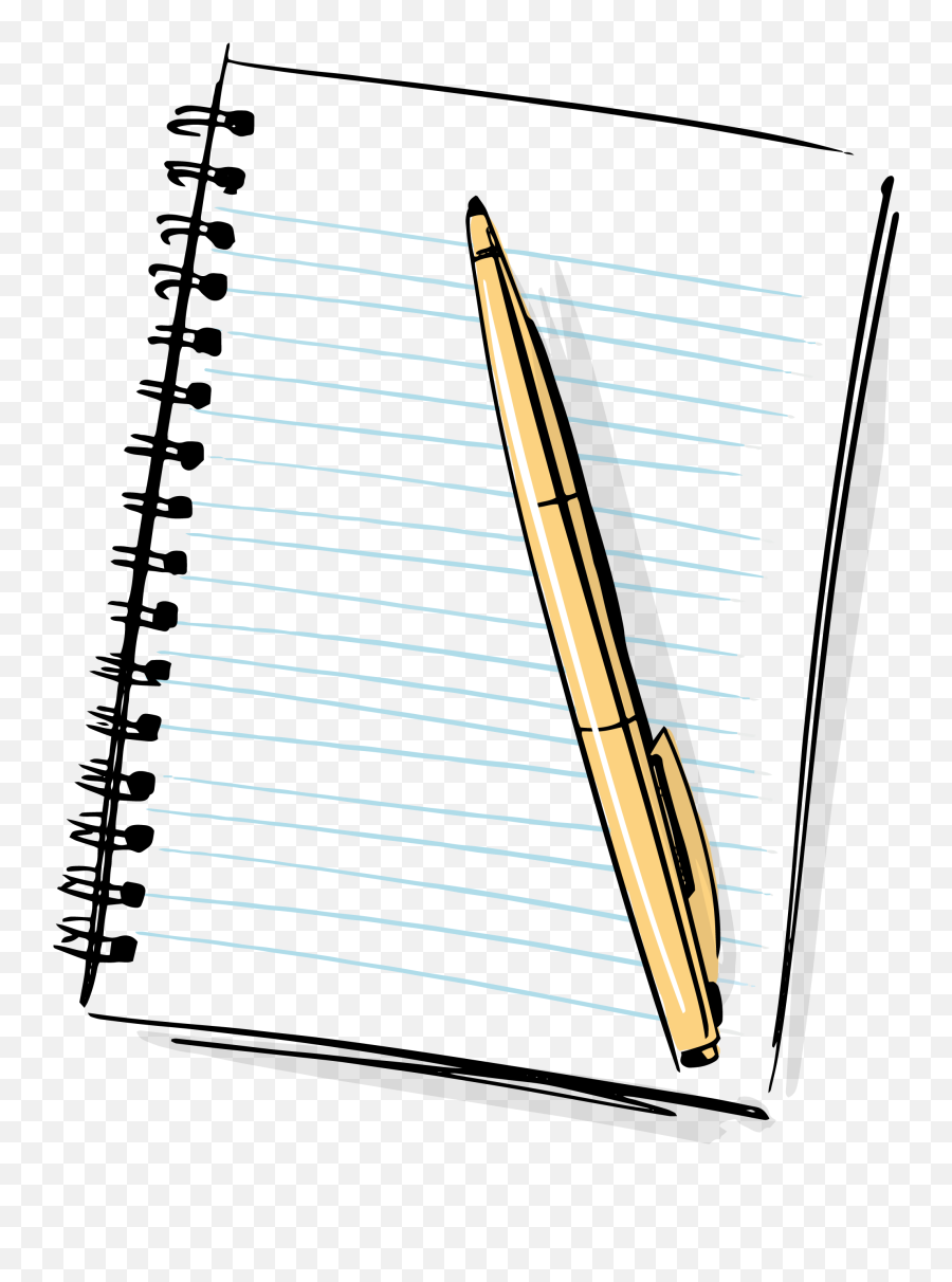 Paper Notebook Cartoon Pen - Notebook Png Download 2592 Emoji,Notebooks Clipart