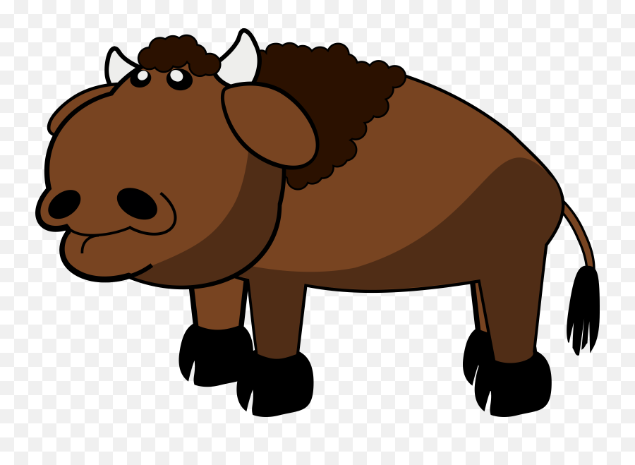 Download Aggriculture Clip Art Free - Cartoon Bison Transparent Emoji,Farm Animals Clipart
