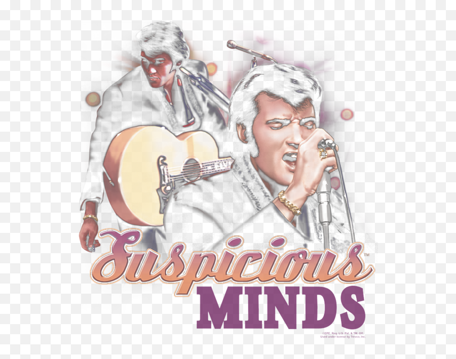 Elvis - Suspicious Minds Kids Tshirt For Sale By Brand A Emoji,Elvis Png