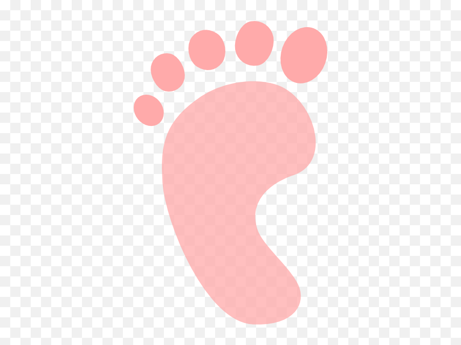 Pink R Foot Clip Art At Clkercom - Vector Clip Art Online Colorful Foot Clipart Png Emoji,Baby Feet Clipart
