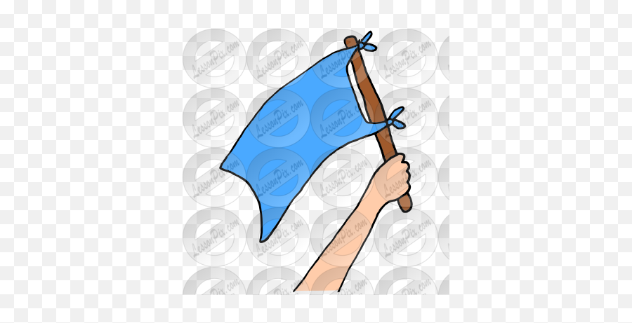 Wave Flag Picture For Classroom Therapy Use - Great Wave Emoji,Waving Flag Clipart