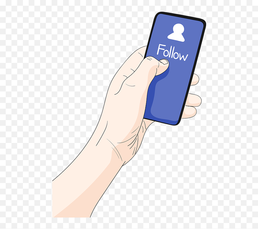 Hand Phone Follow - Free Image On Pixabay Emoji,Hand With Phone Png