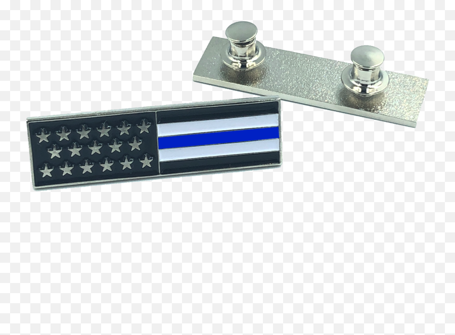 Cl7 - 06 Thin Blue Line Us Flag Commendation Bar Pin Police Emoji,Us Secret Service Logo