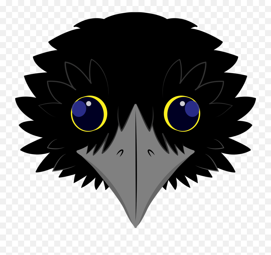 Raven Face Clipart - Scary Emoji,Raven Clipart