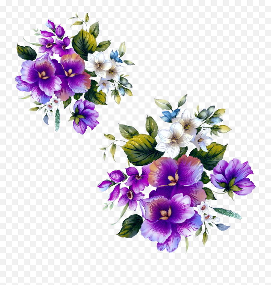 Floral Design Flower Purple Emoji,Floral Pattern Png