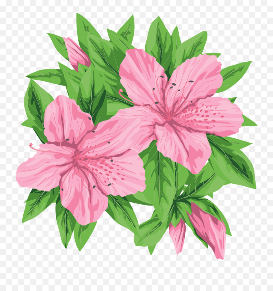 Library Of Flower Clip Transparent Stock Realistic Png Files - Pink Flower Clipart Emoji,Pink Flower Png