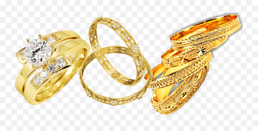 Png Jewellers Gold Rings Transparent - Gold Jewellery Png Hd Emoji,Png Jewellers