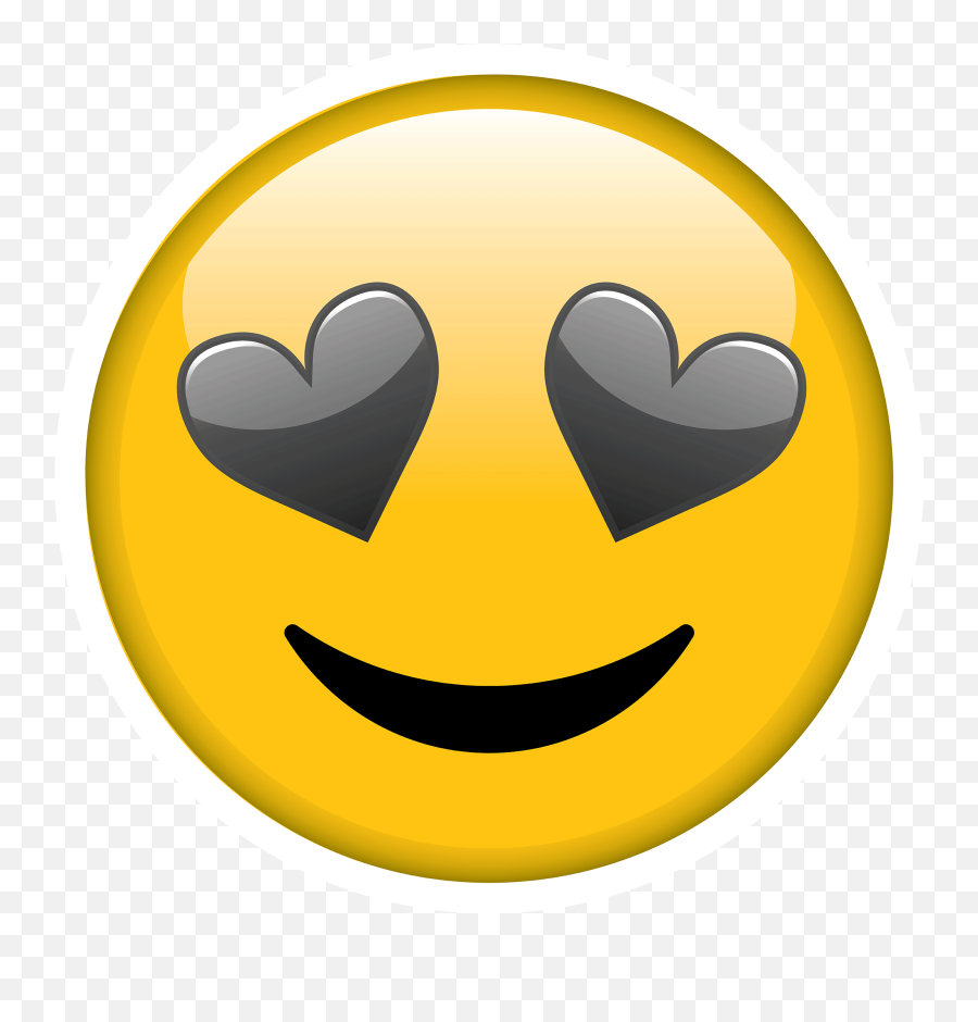 Download Heart Eyes Emoji Gif Png Base - Wide Grin,Heart Eyes Emoji Png