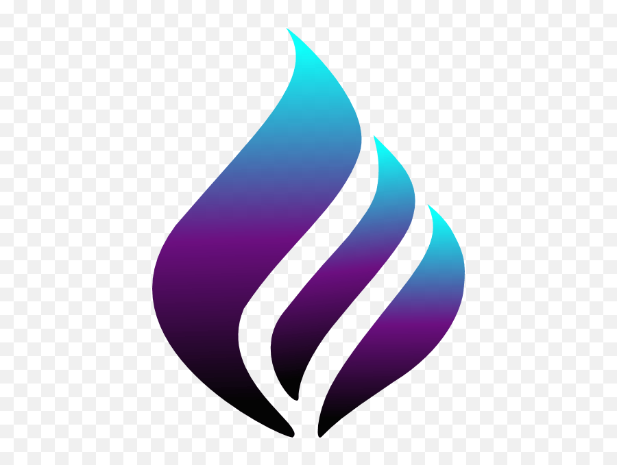 Black And Purple Flames Logo - Blue Purple Flame Logo Emoji,Flames Logo