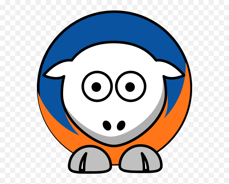 Sheep New York Knicks Team Colors Svg Vector Sheep New York - Titans College Emoji,Colors Clipart