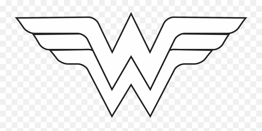 White Clipart - Logo Wonder Woman Vector Emoji,Wonder Woman Logo
