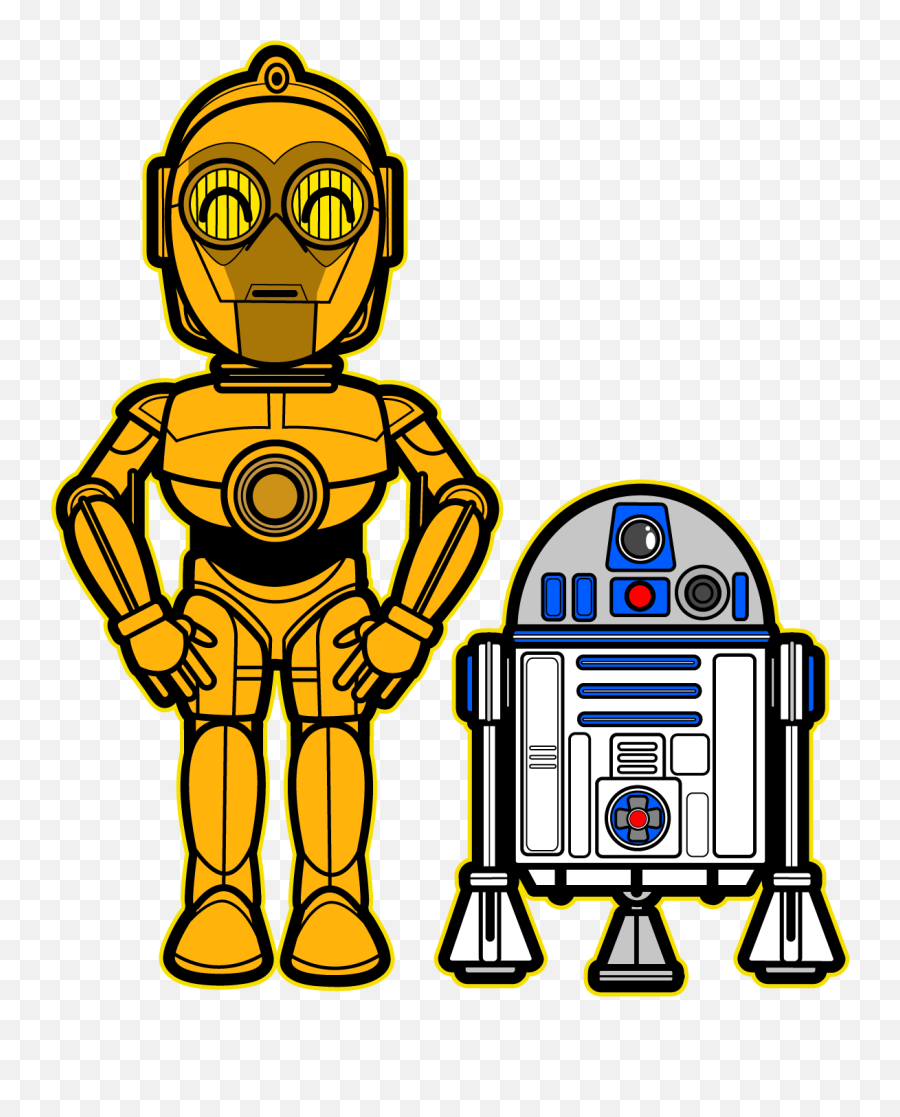 R2d2 Star Wars Clipart - C3po Clipart Emoji,Star Wars Clipart