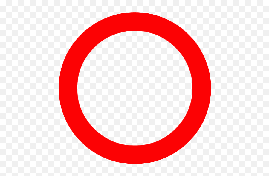 Red Circle Outline Icon - Brixton Emoji,Red Transparent
