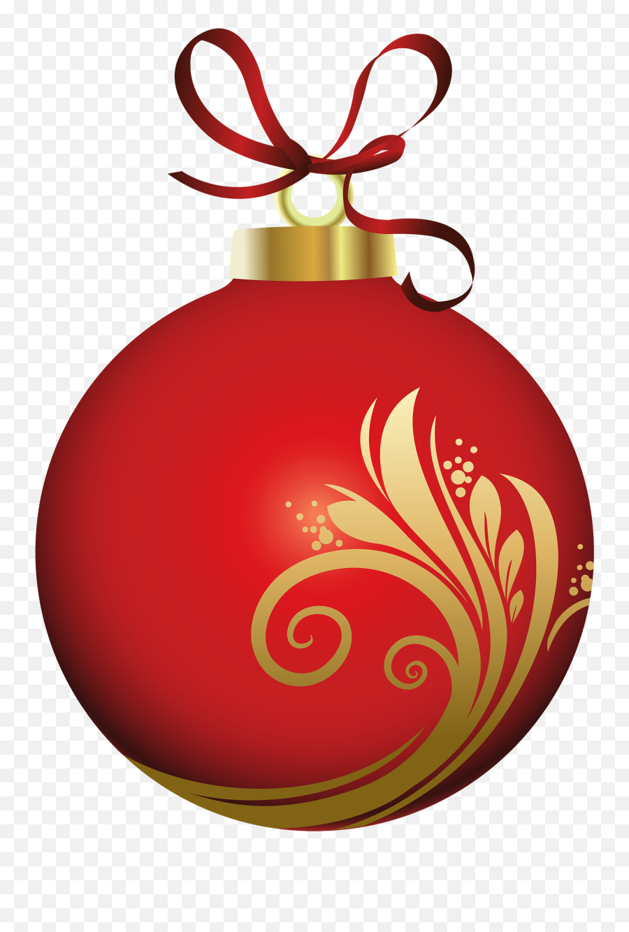 Christmas Ornament Clipart Png Red - Christmas Ball Decoration Png Emoji,Christmas Ornament Clipart