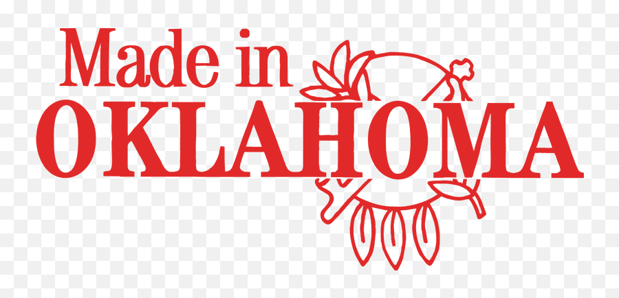 Made In Oklahoma Logoredsmall - Swan Bros Dairy Inc Made In Oklahoma Emoji,Oklahoma Png