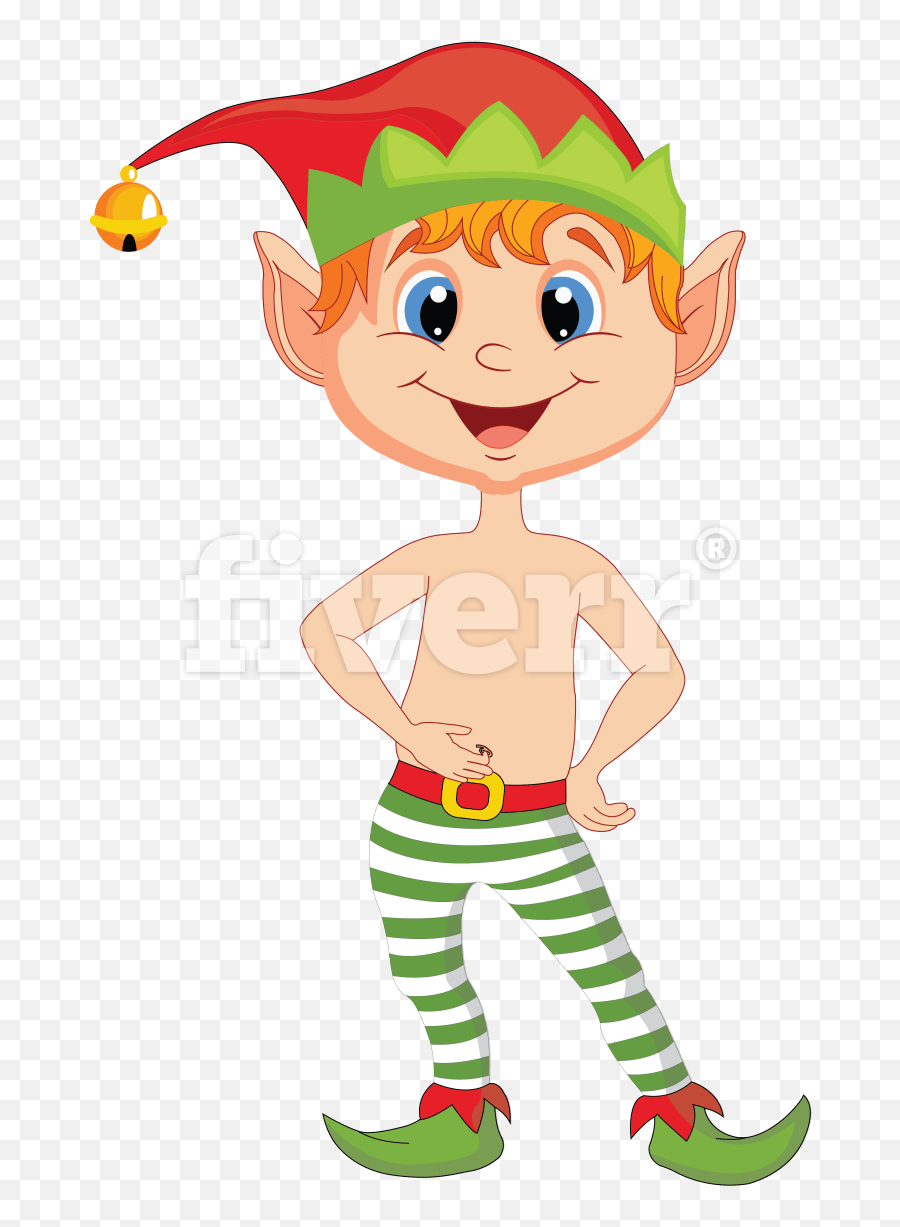 Animated Christmas Elf Clipart - Christmas Elf Clipart Emoji,Elf Clipart