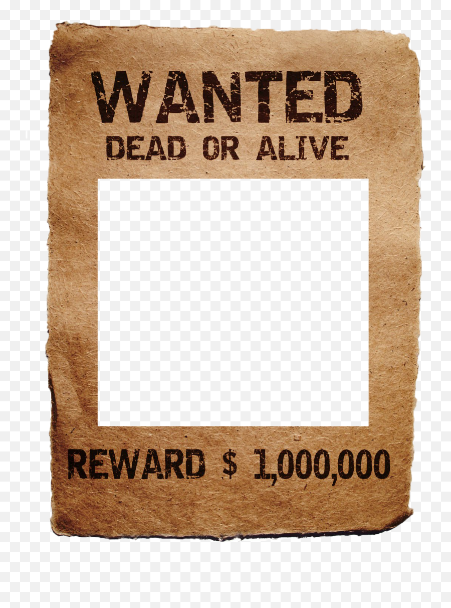 Wanted Poster Templates - Wanted Poster Template Emoji,Wanted Poster Png