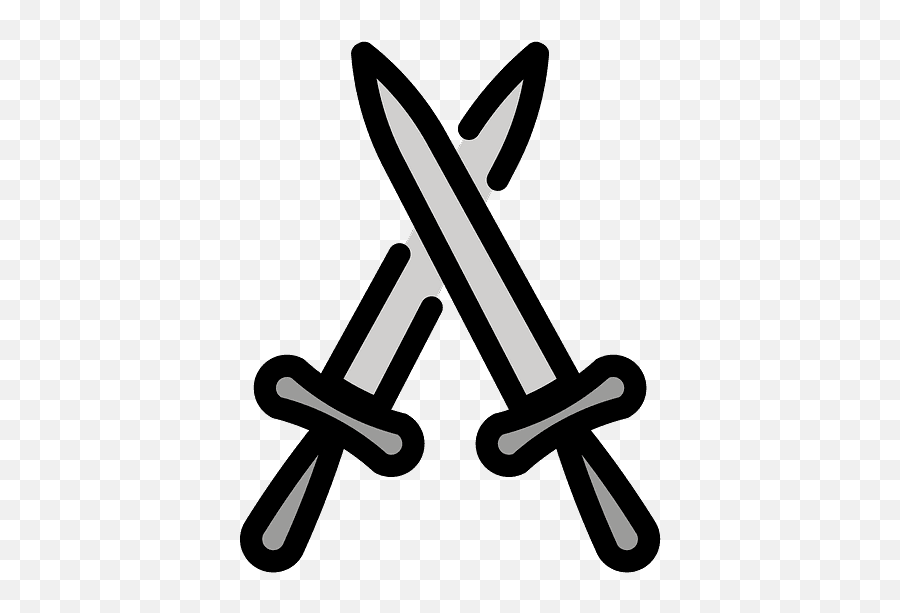 Crossed Swords Emoji Clipart - Emojis De Guerra,Crossed Swords Clipart