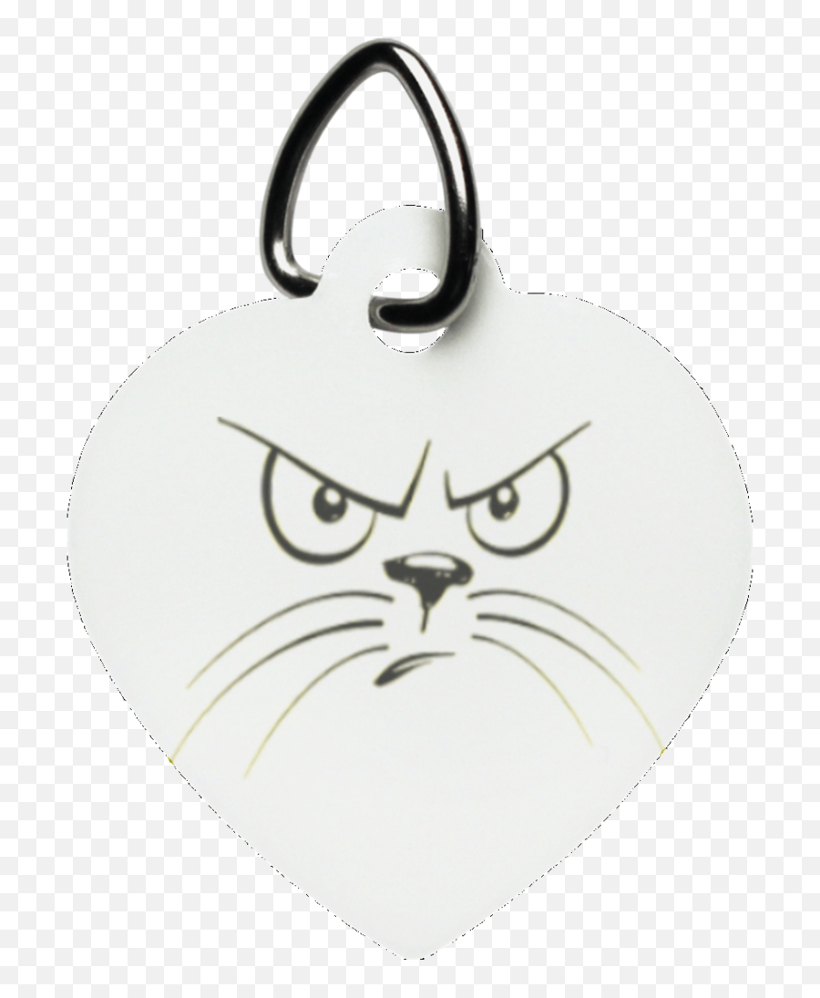 Angry Cat Heart Pet Tag Emoji,Angry Cat Png