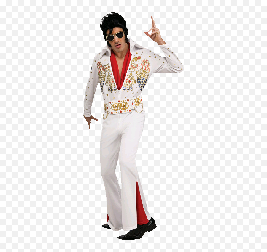 Download Hd Elvis Presley White Jumpsuit Deluxe Adult Emoji,Elvis Png