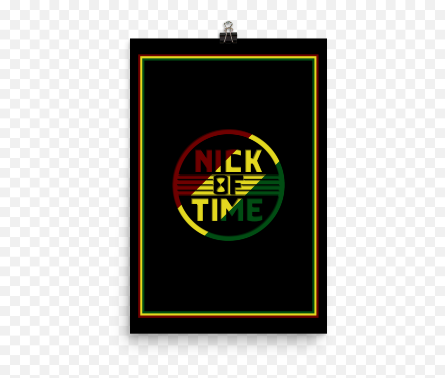 Rasta Stripe Logo Poster 12x18 Nick Of Time Online Emoji,Storenvy Logo