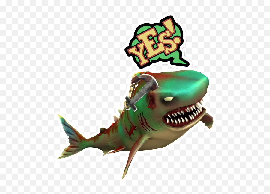 Double Head Shark Attack Messages Sticker 5 Png - Clip Art Emoji,Shark Bite Clipart