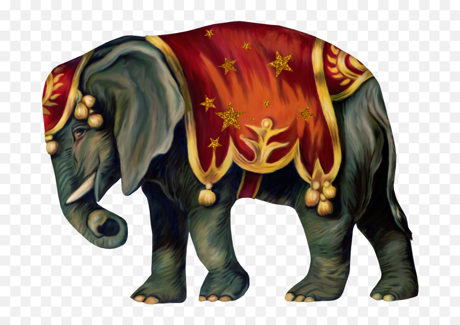 Download Hd Animals - Vintage Circus Clipart Free Vintage Circus Elephant Clipart Emoji,Circus Clipart