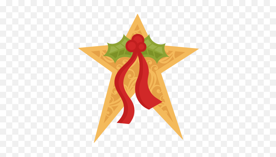 Cute Christmas Star Clipart Png Image - Christmas Star Png File Emoji,Christmas Star Clipart