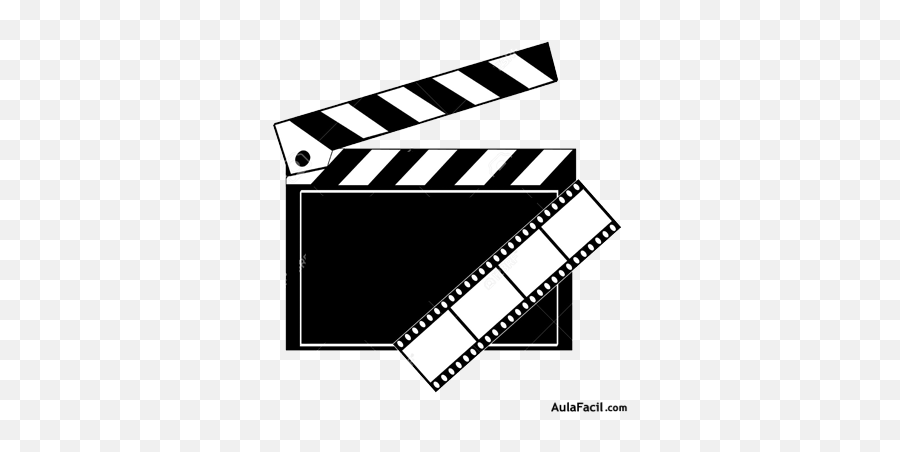 Cine Film Clapper - Clipart Transparent Movie Clapper Emoji,Film Clipart