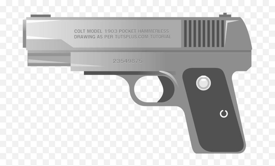Police Gun Clip Art - Police Gun Clipart Png Emoji,Pistol Clipart