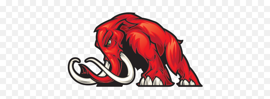 Printed Vinyl Red Elephant Mammoth Stickers Factory - Sticker Emoji,Mammoth Logo