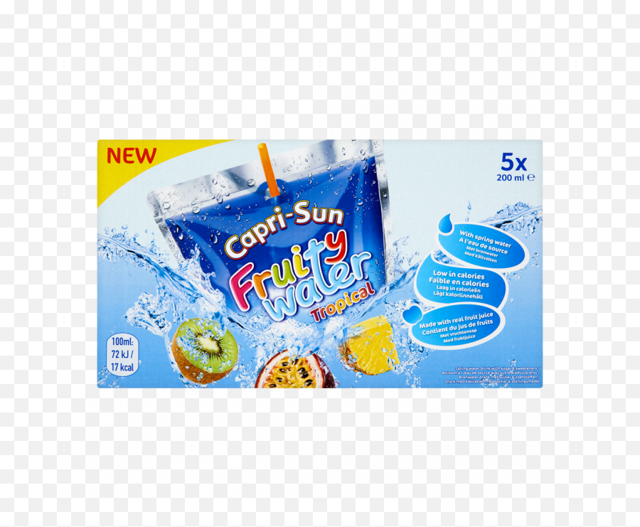 Download Hd Capri Sun Fruity Water Transparent Png Image - Capri Sun Emoji,Real Sun Png