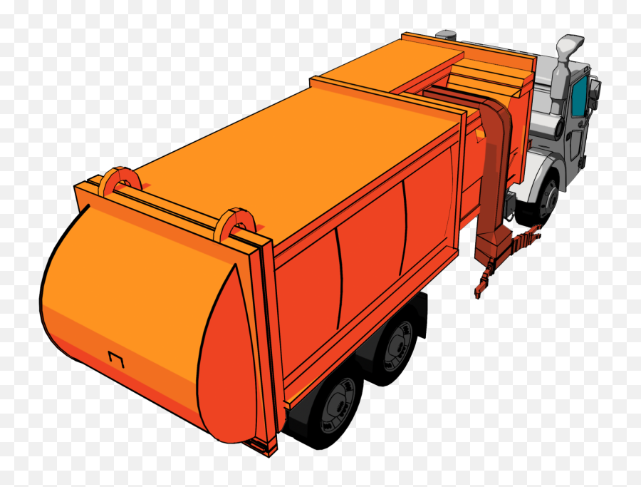 Download Car Clipart Top View - Garbage Truck Top View Png Truck Emoji,Garbage Clipart
