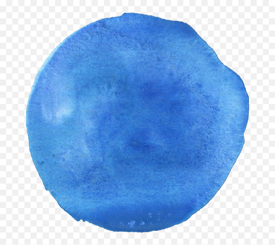 6 Blue Watercolor Circle - Transparent Blue Watercolor Circle Emoji,Circles Png