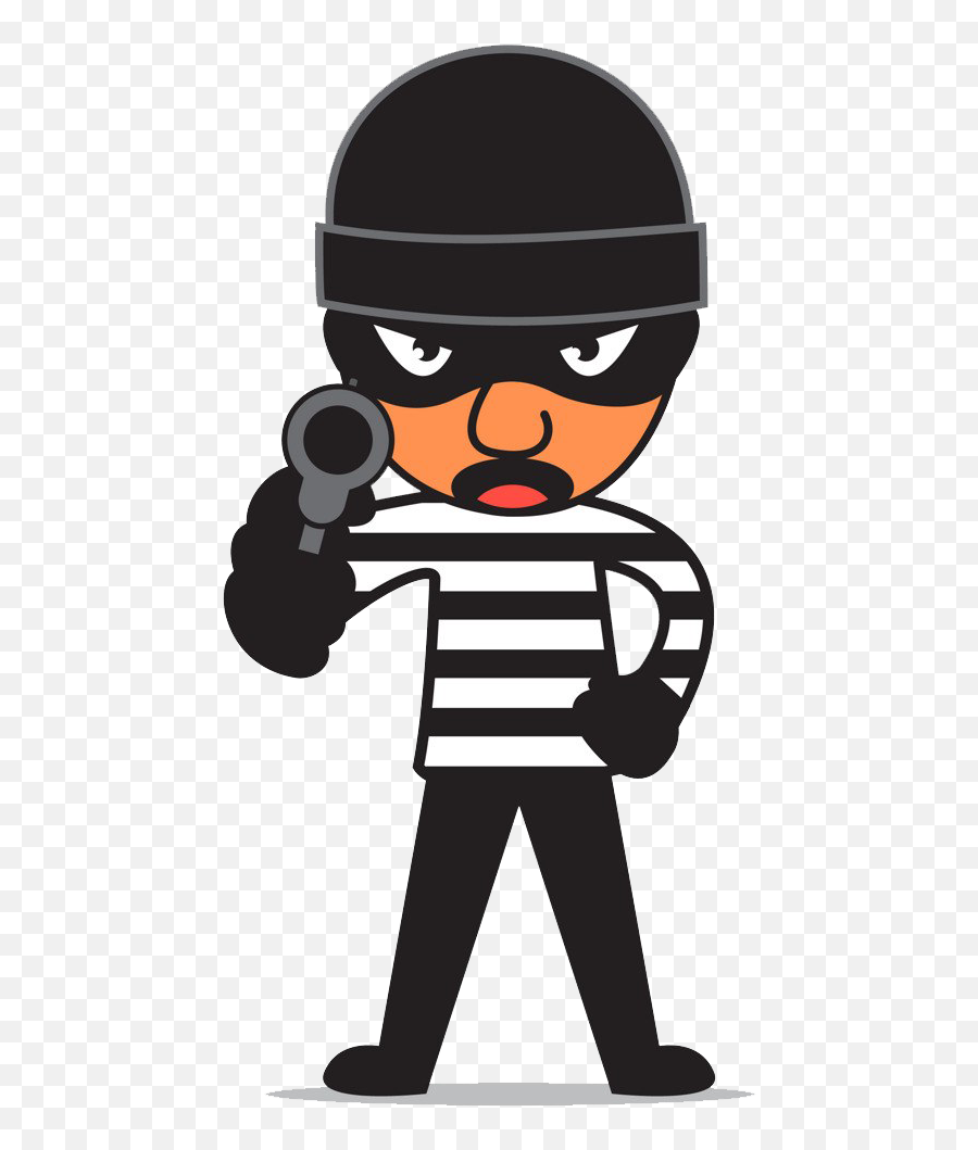 Thief Vector Png Transparent Cartoon - Derecho Penal Imagenes Animadas Emoji,Robber Clipart