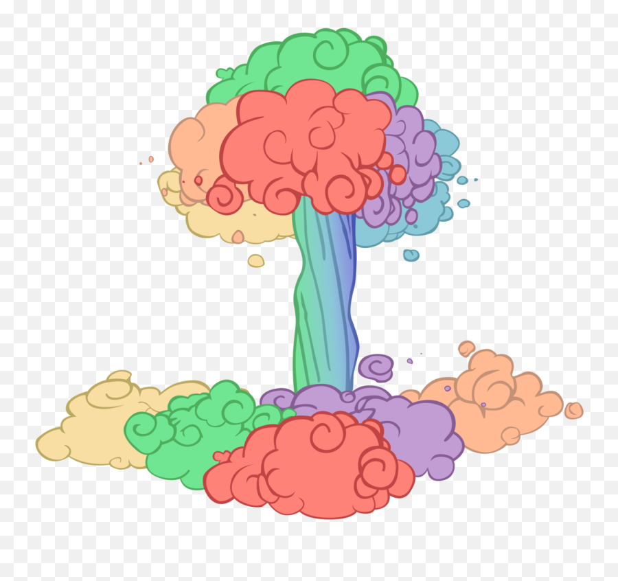 Mlp Atomic Rainboom Png Image With No - Sonic Rainboom Png Emoji,Mushroom Cloud Png