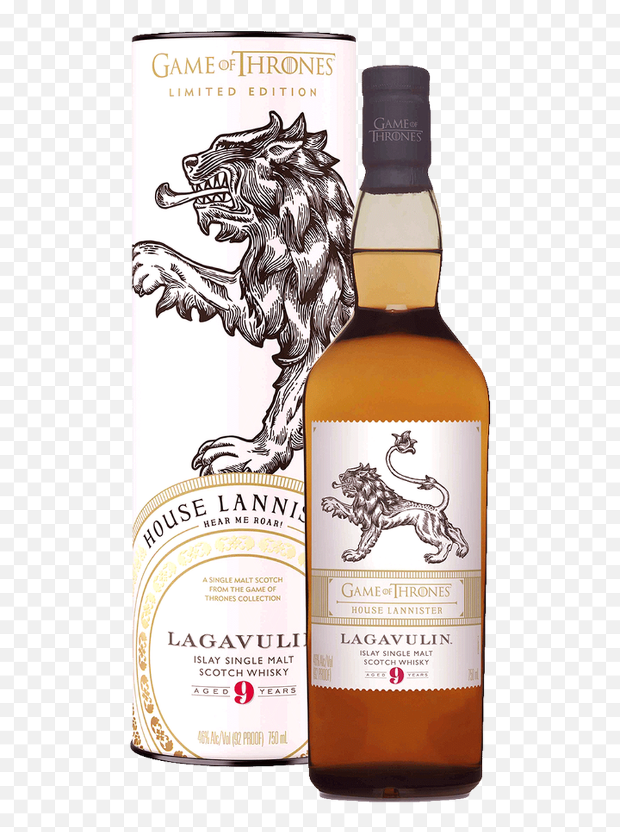 Game Of Thrones Edition Lagavulin 9 Year Old House Of Lannister 700ml - Lagavulin Game Of Thrones Emoji,Game Of Thrones Transparent